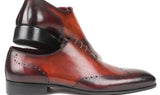 Paul Parkman Men's Wingtip Oxfords in Brown & Bordeaux