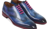 Paul Parkman Men's Wingtip Oxfords in Parliament Blue