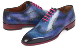 Paul Parkman Men's Wingtip Oxfords in Parliament Blue