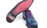 Paul Parkman Men's Wingtip Oxfords in Parliament Blue