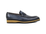 Carrucci Shoes Penny Loafer with Lightweight Sole in Blue