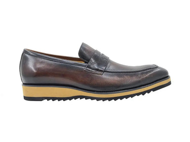 Carrucci Shoes Penny Loafer with Lightweight Sole in Chestnut