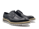 Carrucci Shoes Plain Toe Blucher Oxford