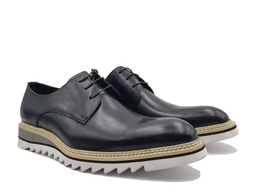 Carrucci Shoes Plain Toe Blucher Oxford