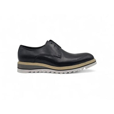 Carrucci Shoes Plain Toe Blucher Oxford in Black