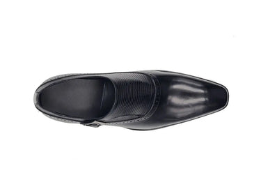 Carrucci Shoes Plain Toe Single Monk Loafer