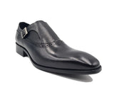 Carrucci Shoes Plain Toe Single Monk Loafer