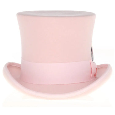 Ferrecci Premium Top Hat in Pink Wool Victorian Elegance in #color_