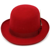 Ferrecci Wool Bowler Hat in Red