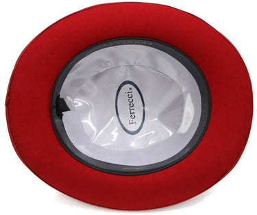 Ferrecci Wool Bowler Hat in Red