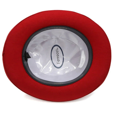 Ferrecci Wool Bowler Hat in Red