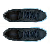 Giovacchini Rino in Antique Blue Waxed Suede Sneakers