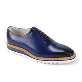 Giovanni Ruben Classic Hybrid Leather Oxford Shoes in Blue