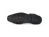 Suede Faux Shearling Combat Boot