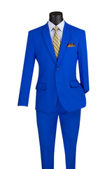 Vinci 2 Piece Regular Fit Suit in Royal - 2PP