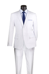 Vinci 2 Piece Regular Fit Suit in White - 2PP