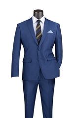 Vinci 2 Piece Slim Fit Suit in Blue - S2RK-7