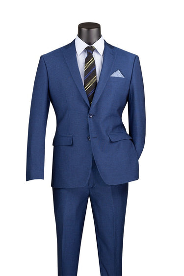 Vinci Blue Slim Fit 2 Piece Suit - S2RK-7