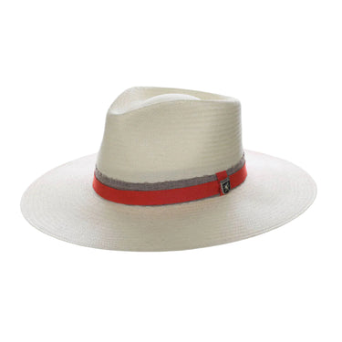 Stacy Adams Harlow Toyo Straw Wide Brim Fedora Hat in Ivy