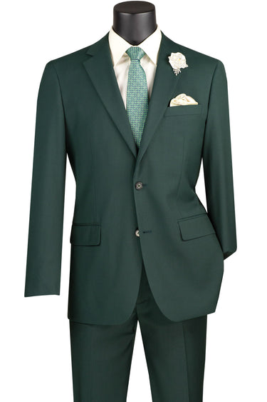 Vinci Hunter Green Slim Fit 2 Piece Suit - SC900-12