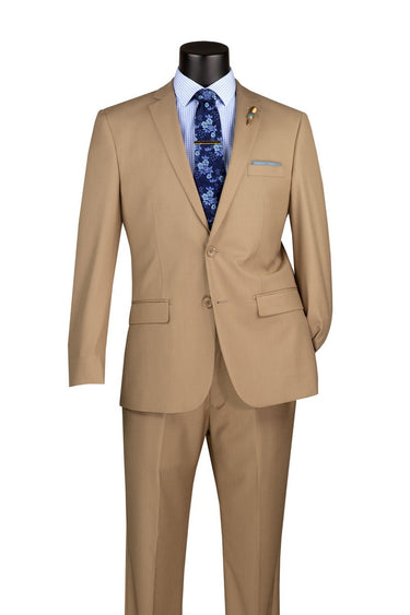 Vinci Light Beige Slim Fit 2 Piece Suit - SC900-12
