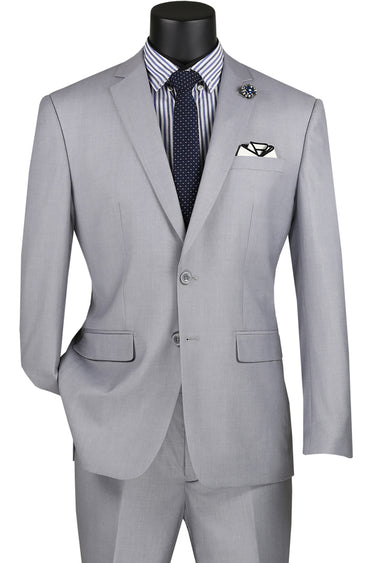 Vinci Light Gray Slim Fit 2 Piece Suit - SC900-12