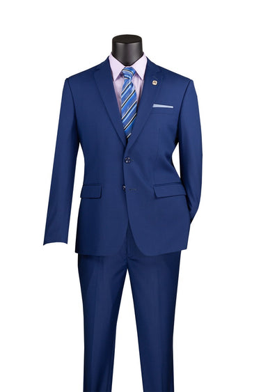 Vinci Twilight Blue Slim Fit 2 Piece Suit - SC900-12