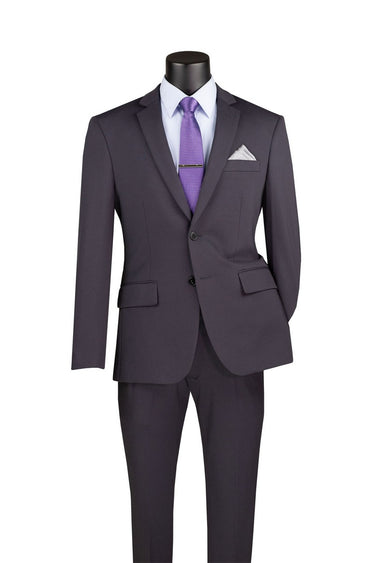 Vinci Charcoal Slim Fit 2 Piece Suit - SDX-3