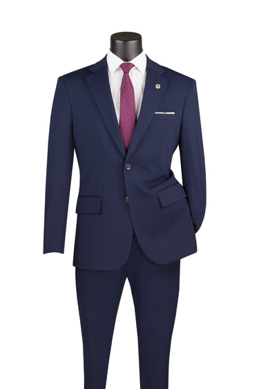 Vinci Navy Slim Fit 2 Piece Suit - SDX-3