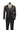 Vinci Black Slim Fit 3 Piece Suit - SV2D-1