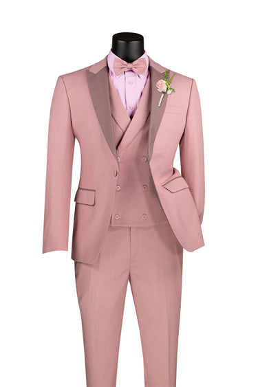 Vinci Mauve Slim Fit 3 Piece Suit - SV2K-5