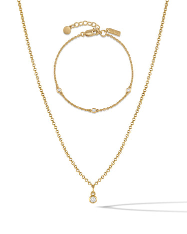Sapphire Trio Set - Gold
