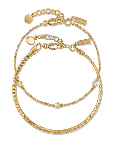 Sapphire Trio Set - Gold