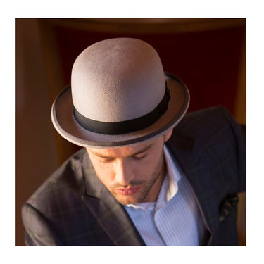 Scala Affirmed Structured Wool Felt Bowler Hat in #color_