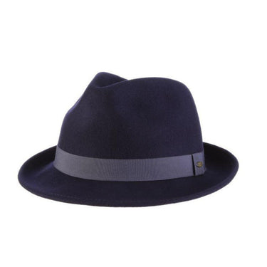 Scala Fremont Crushable Wool Felt Fedora in Mist