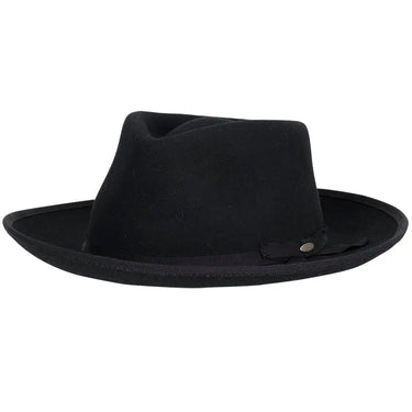 Scala Puebla Wool Felt Fedora in Black