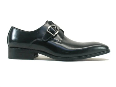 Carrucci Shoes Signature Buckle Monk Strap Shoe