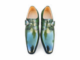 Carrucci Shoes Signature Buckle Monk Strap Shoe