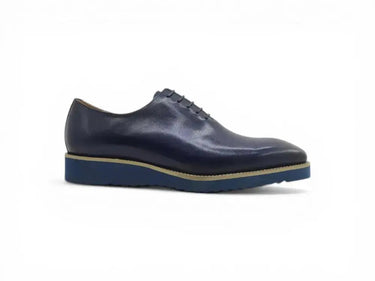 Carrucci Shoes Signature Wholecut Oxford Dress Shoe in Navy