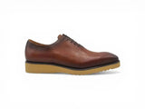 Carrucci Shoes Signature Wholecut Oxford Dress Shoe in Whisky