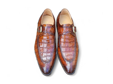 Carrucci Shoes Single Monk Buckle Split Toe Loafer