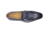 Carrucci Shoes Single Monk Strap Modern Buckle Dress Shoe