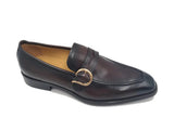 Carrucci Shoes Single Monk Strap Modern Buckle Dress Shoe