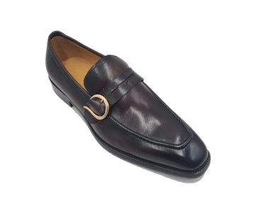 Carrucci Shoes Single Monk Strap Modern Buckle Dress Shoe