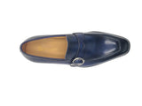 Carrucci Shoes Single Monk Strap Modern Buckle Dress Shoe