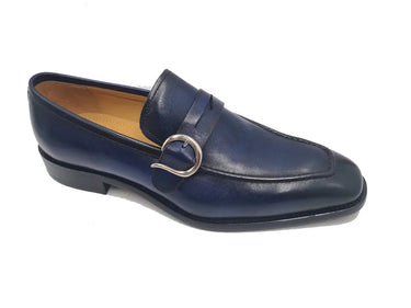 Carrucci Shoes Single Monk Strap Modern Buckle Dress Shoe