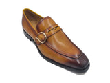 Carrucci Shoes Single Monk Strap Modern Buckle Dress Shoe