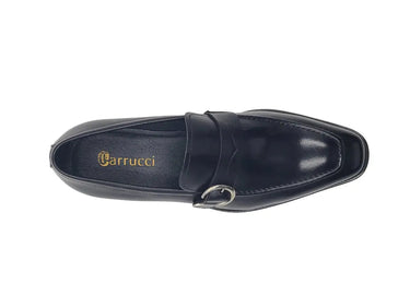 Carrucci Shoes Single Monk Strap Modern Buckle Dress Shoe
