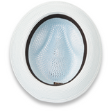 Ferrecci Castor in Sky Blue Crushable Straw Fedora