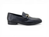 Carrucci Shoes Gold Horse Bit Soft Calf Leather Loafer